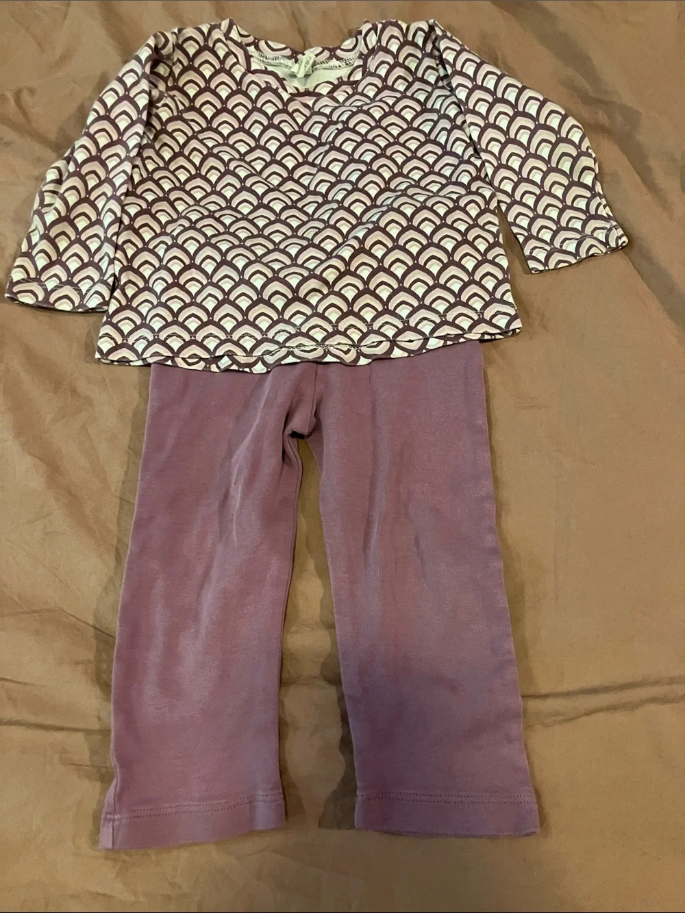 kate quinn Purple Patterned Long-Sleeve set for 2T